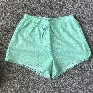 Sea foam colored shorts size medium